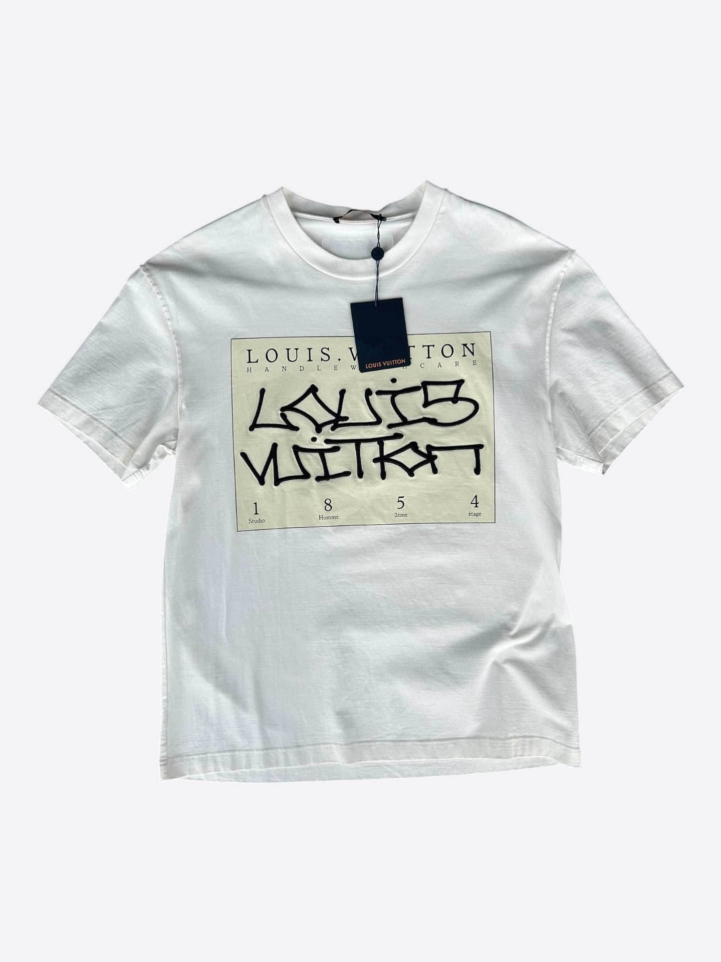 Louis Vuitton White 1854 Embroidered T-Shirt