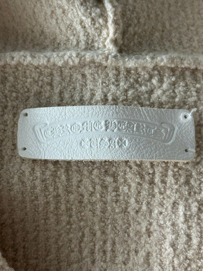 Chrome Hearts Beige & Cheetah Cross Patch Knitted Hoodie