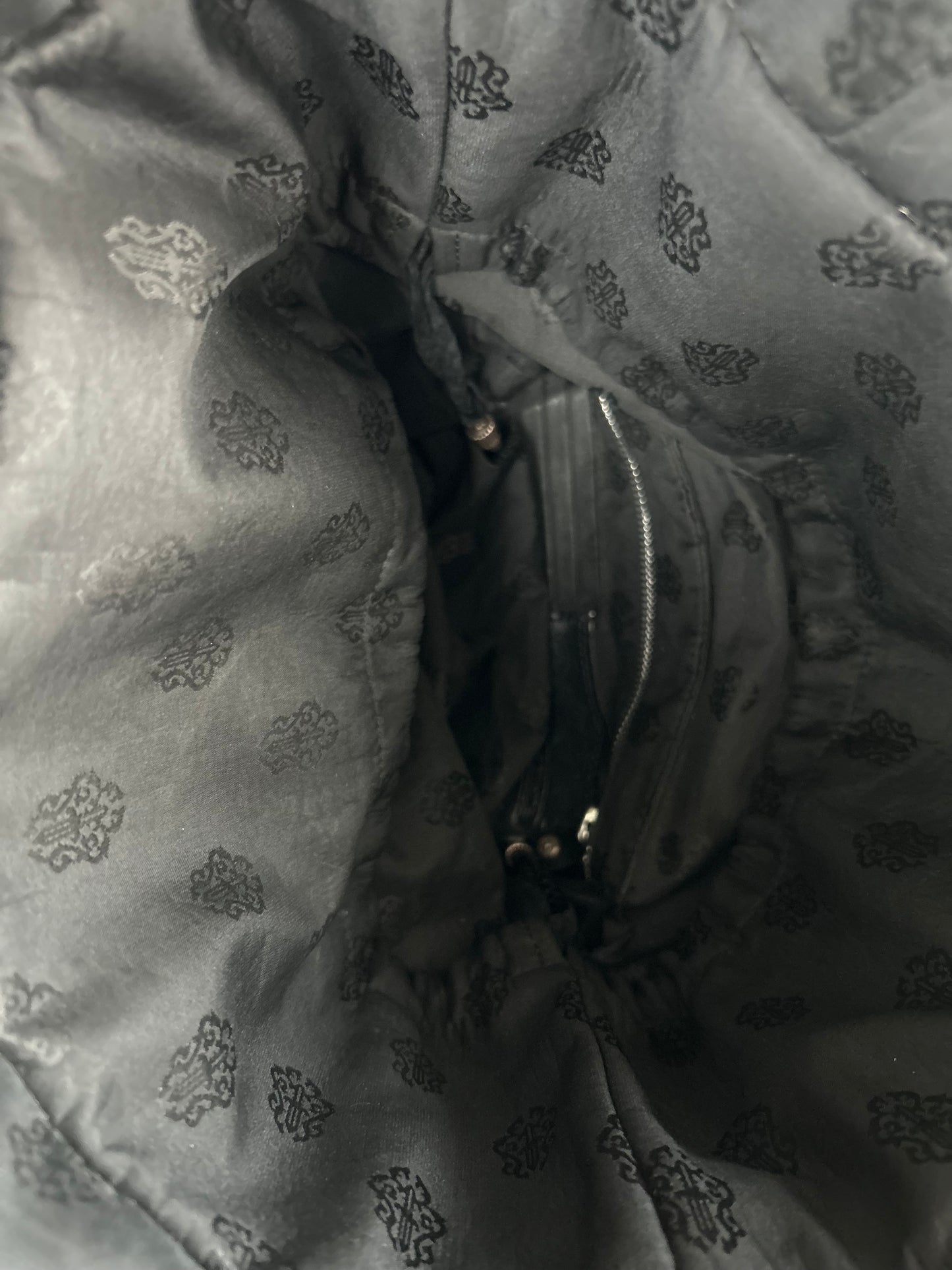 Chrome Hearts Black Nylon Jacquard Diaper Bag