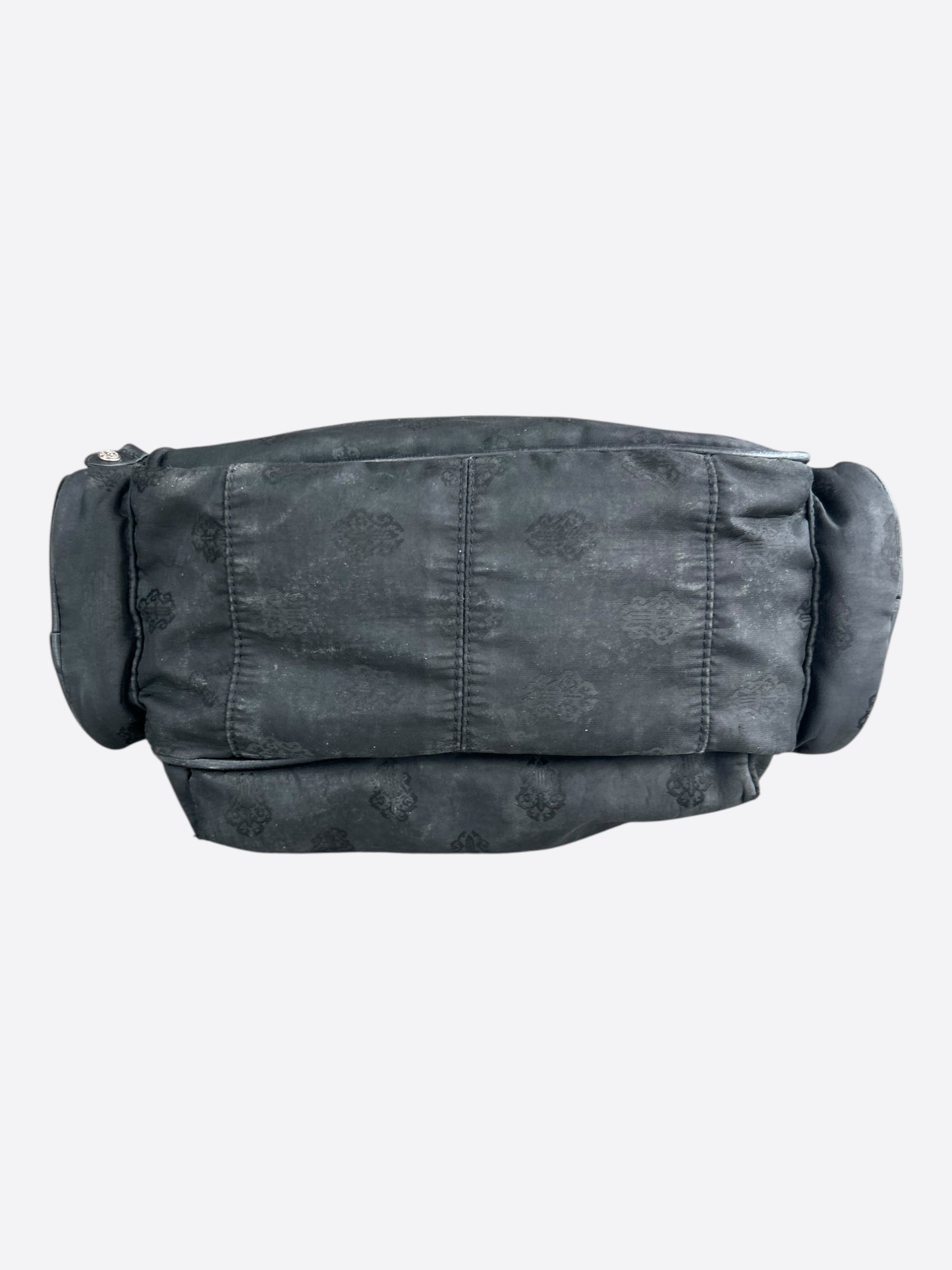 Chrome Hearts Black Nylon Jacquard Diaper Bag