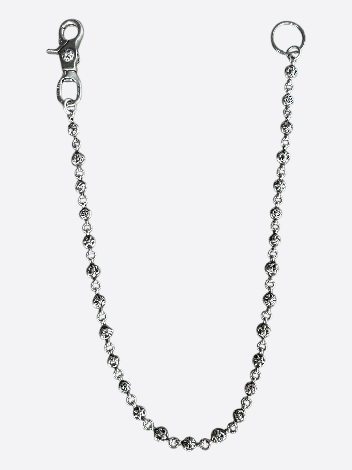 Chrome Hearts Silver Ball Wallet Chain