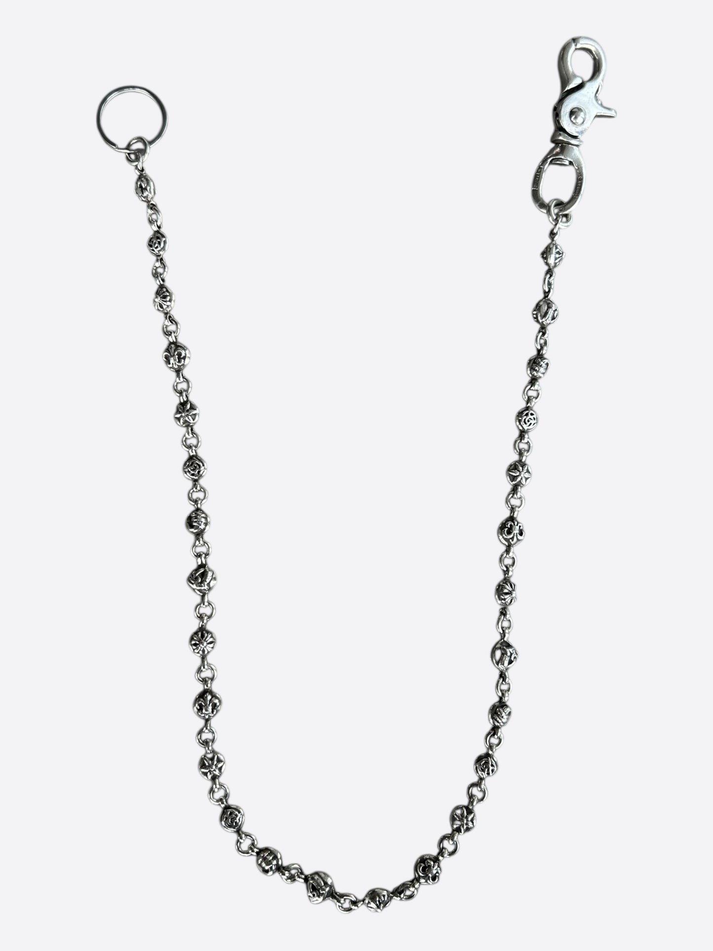 Chrome Hearts Silver Ball Wallet Chain