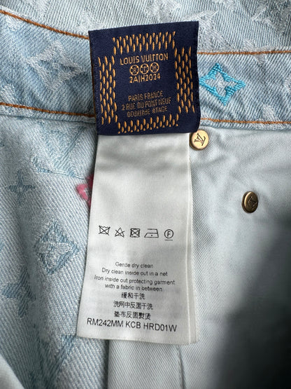 Louis Vuitton Tyler The Creator Blue & White Monogram Jeans