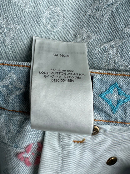 Louis Vuitton Tyler The Creator Blue & White Monogram Jeans