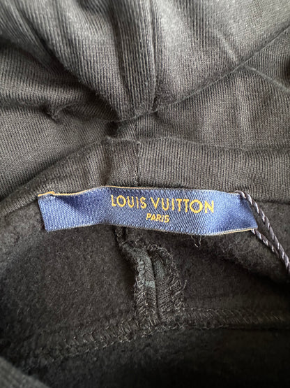 Louis Vuitton Black Circle Cut Monogram Hoodie