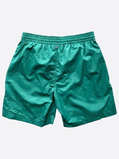 Louis Vuitton Green Monogram Swim Shorts