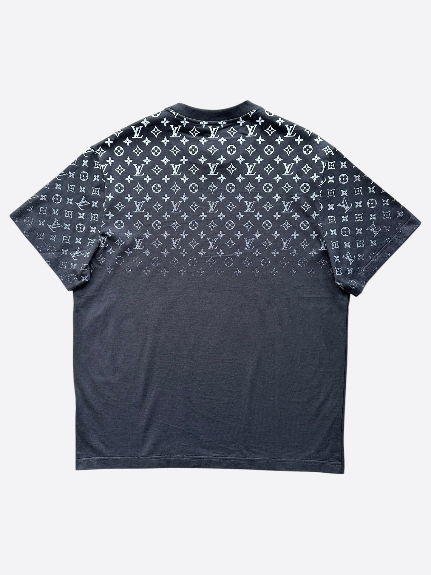 Louis Vuitton Black & White Monogram Gradient T-Shirt