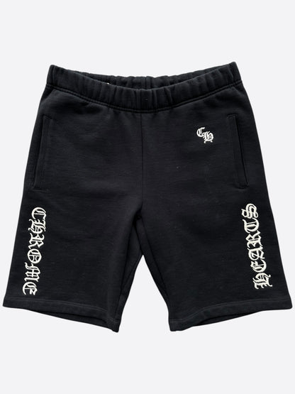 Chrome Hearts Black & White Embroidered Shorts