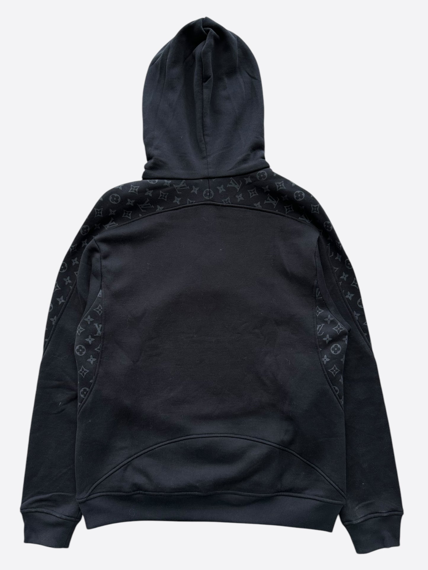 Louis Vuitton Black Circle Cut Monogram Hoodie