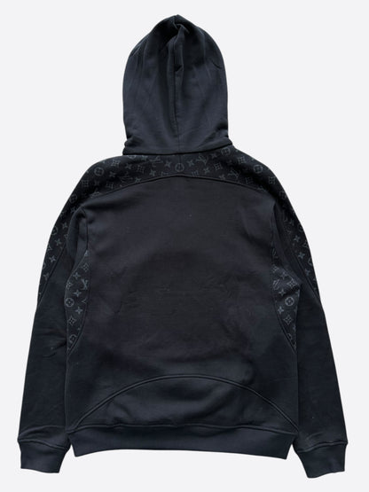 Louis Vuitton Black Circle Cut Monogram Hoodie