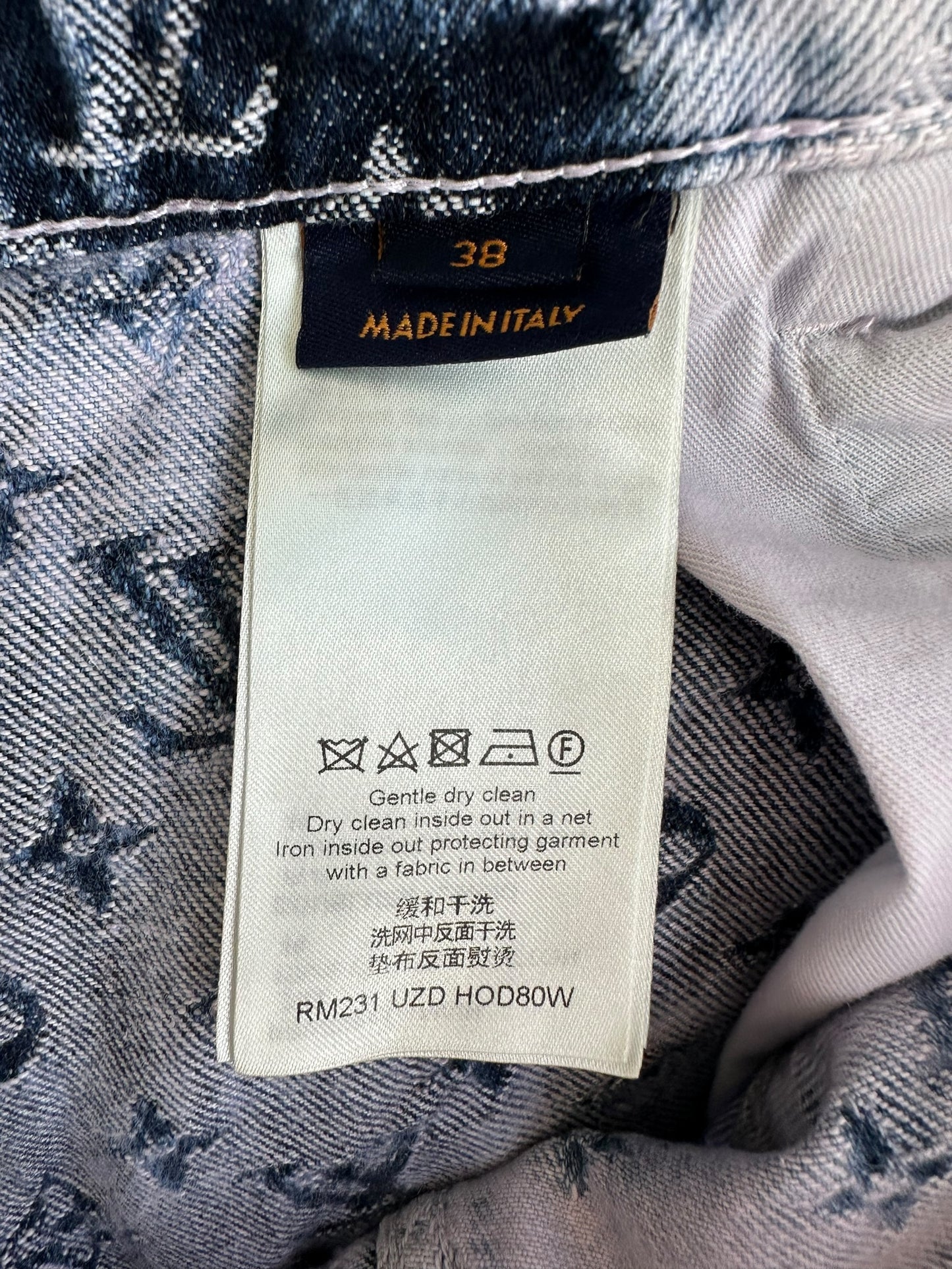 Louis Vuitton Purple & Blue Monogram Carpenter Jeans