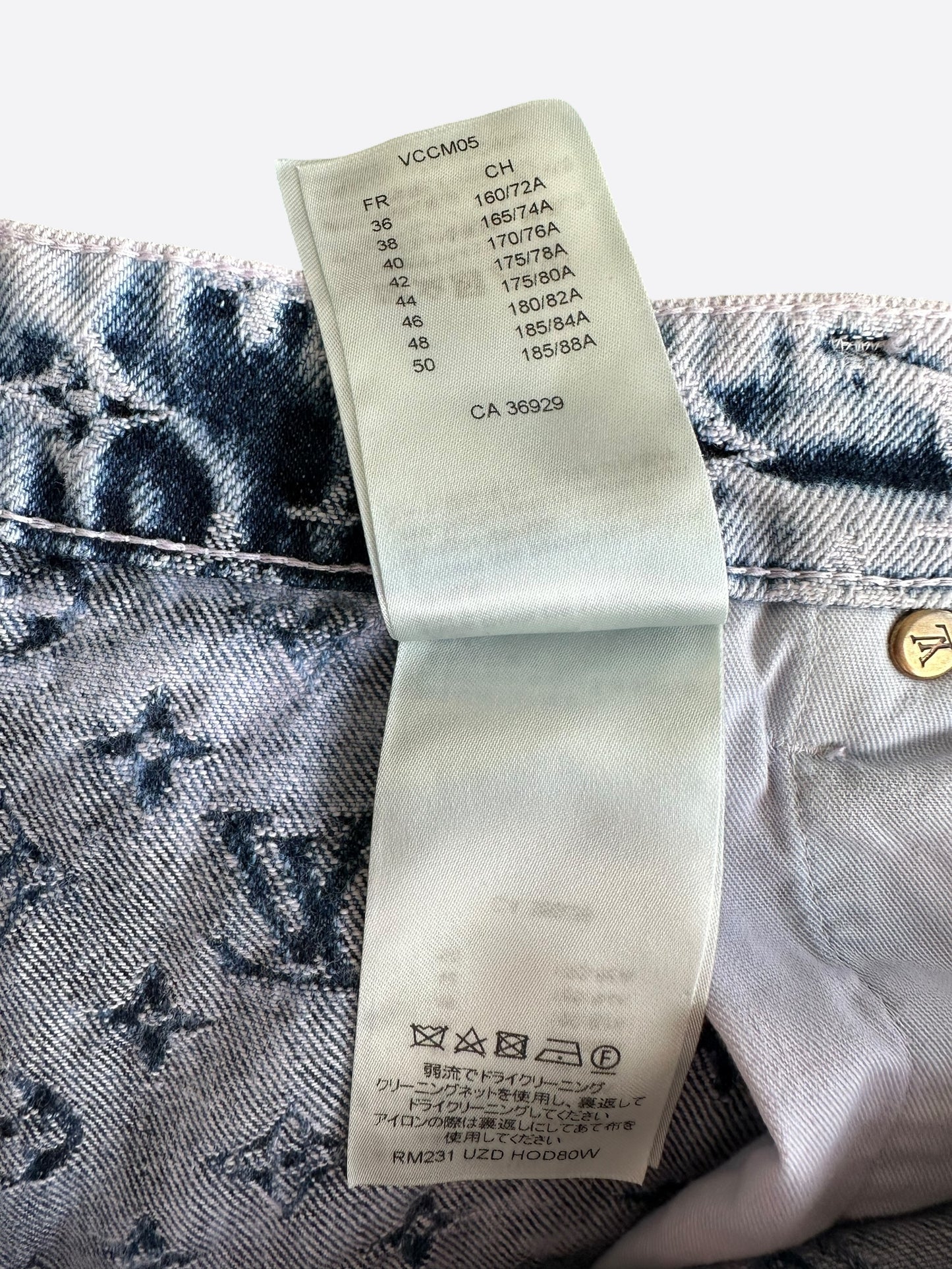 Louis Vuitton Purple & Blue Monogram Carpenter Jeans