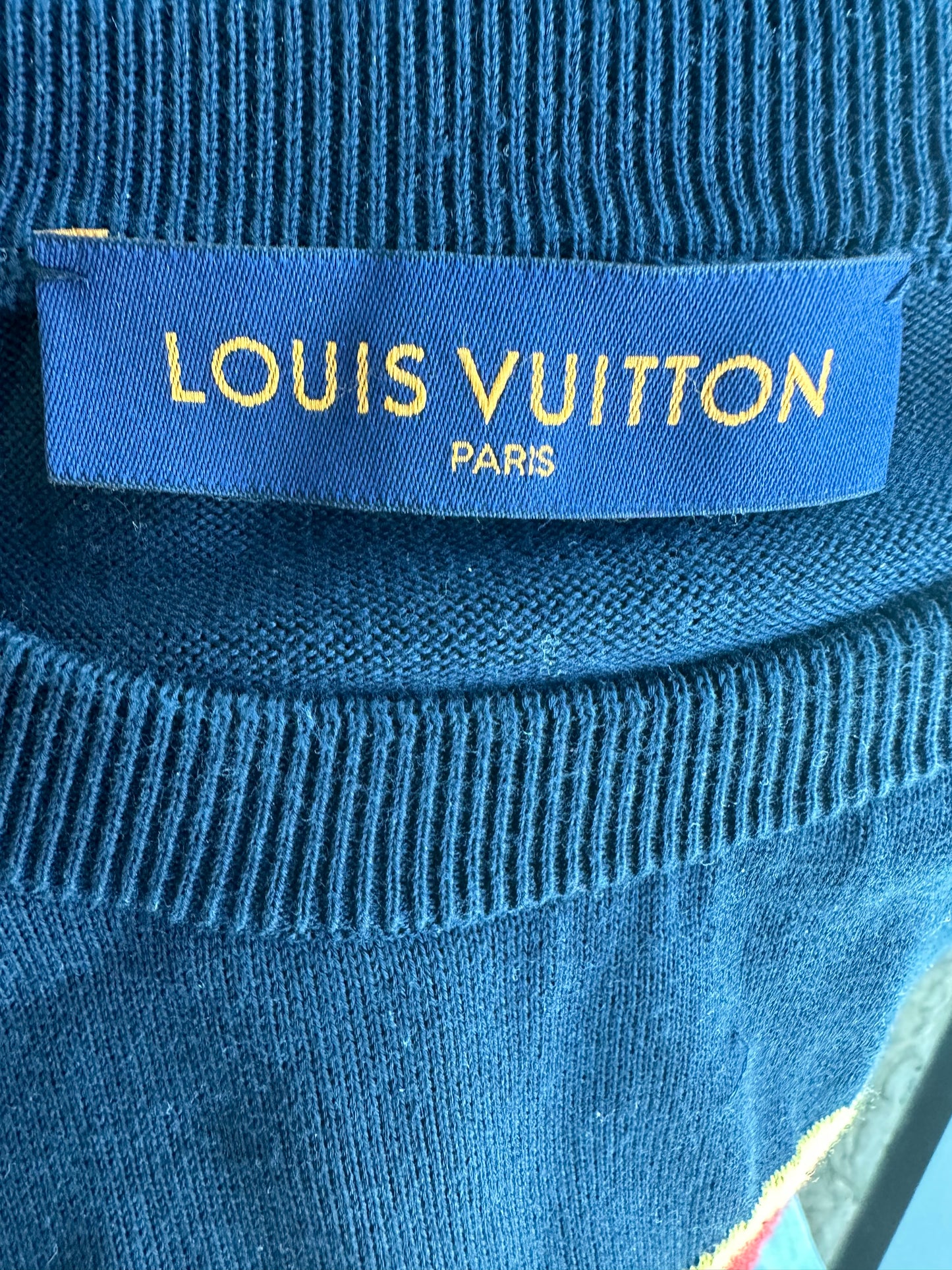 Louis Vuitton Nigo Navy Heart Intarsia T-Shirt