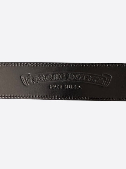 Chrome Hearts Black & Silver Roller Belt