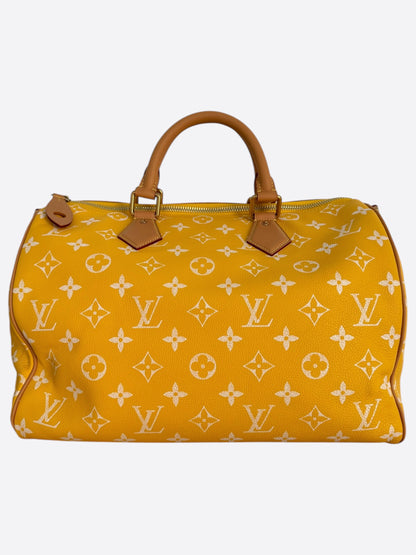 Louis Vuitton Yellow & White Monogram P9 Speedy 40