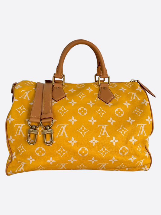 Louis Vuitton Yellow & White Monogram P9 Speedy 40