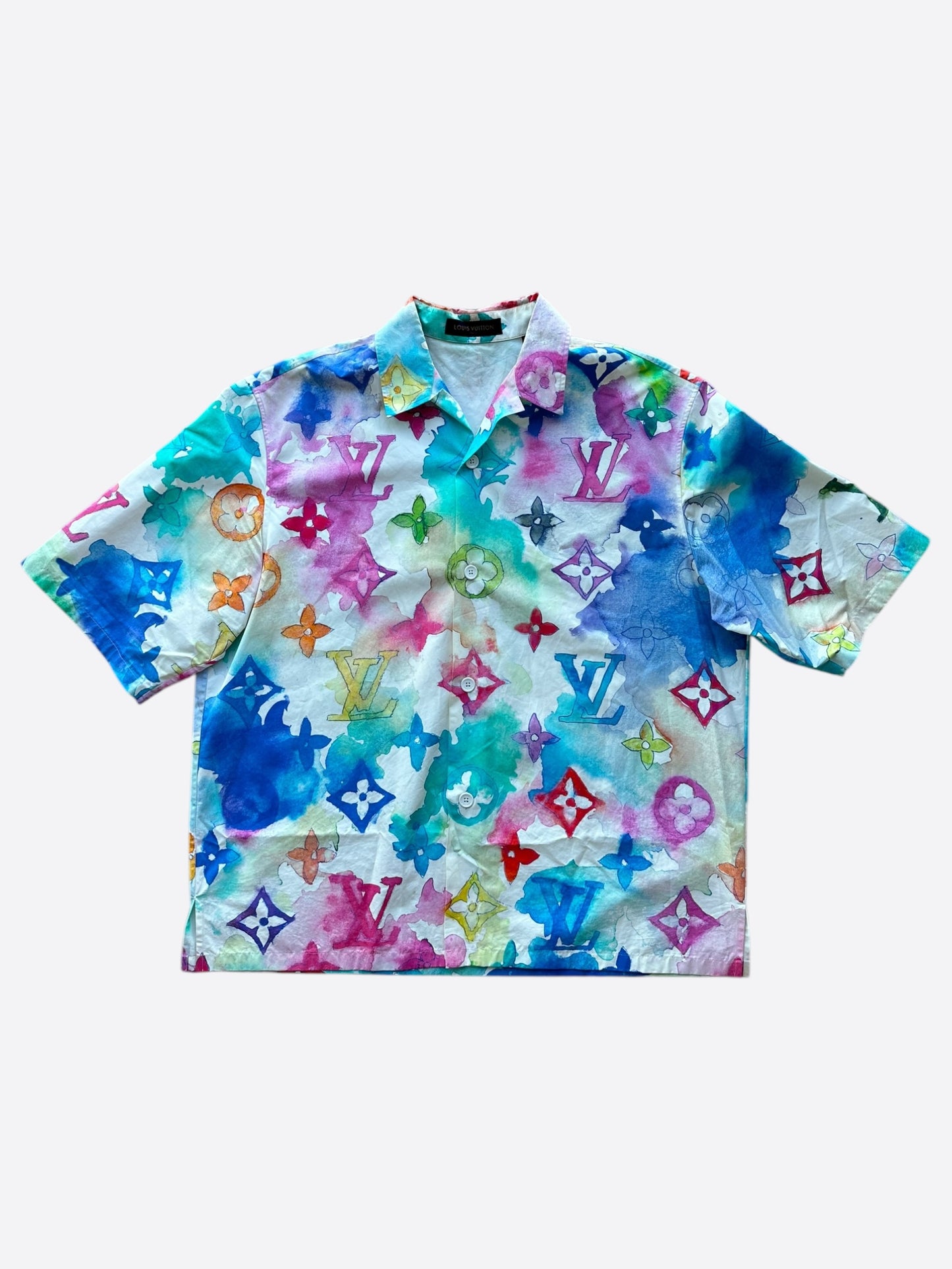 Louis Vuitton Multicolor Watercolor Monogram Button Up Shirt