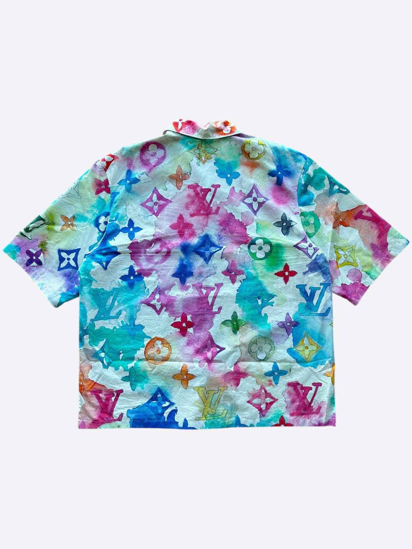 Louis Vuitton Multicolor Watercolor Monogram Button Up Shirt