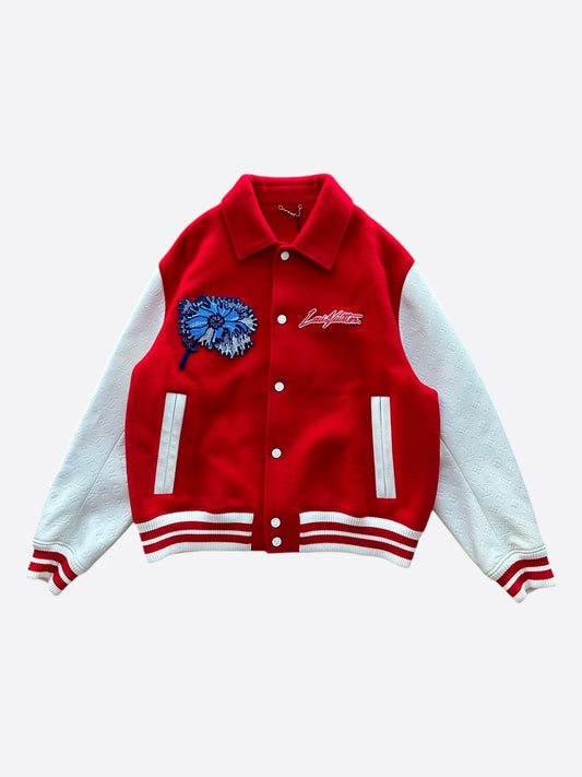 Louis Vuitton Yayoi Kusama Red & White Varsity Jacket