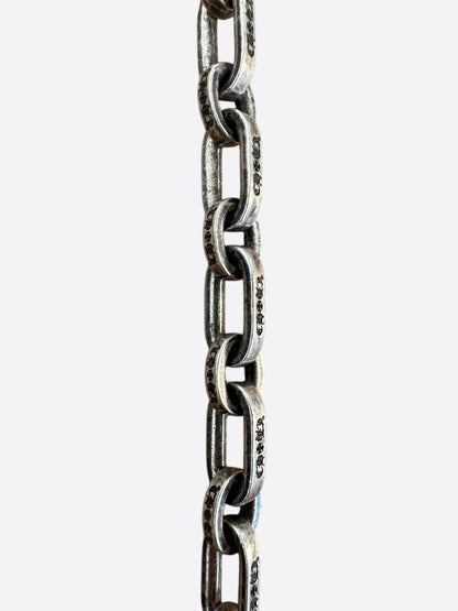 Chrome Hearts Silver Paper E Chain Bracelet