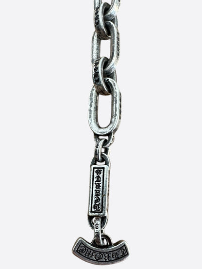 Chrome Hearts Silver Paper E Chain Bracelet