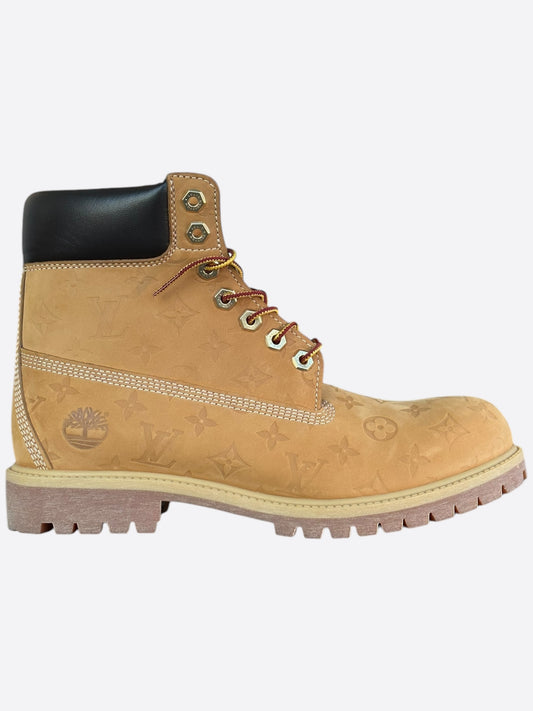 Louis Vuitton Timberland Wheat Monogram Boots