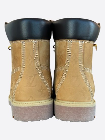 Louis Vuitton Timberland Wheat Monogram Boots