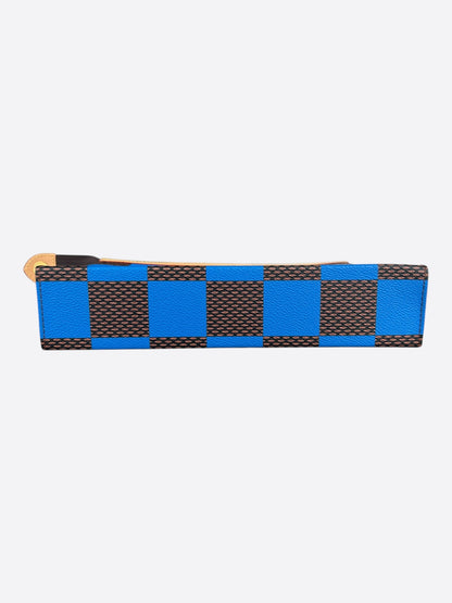 Louis Vuitton Brown & Blue Damier Pochette Voyage