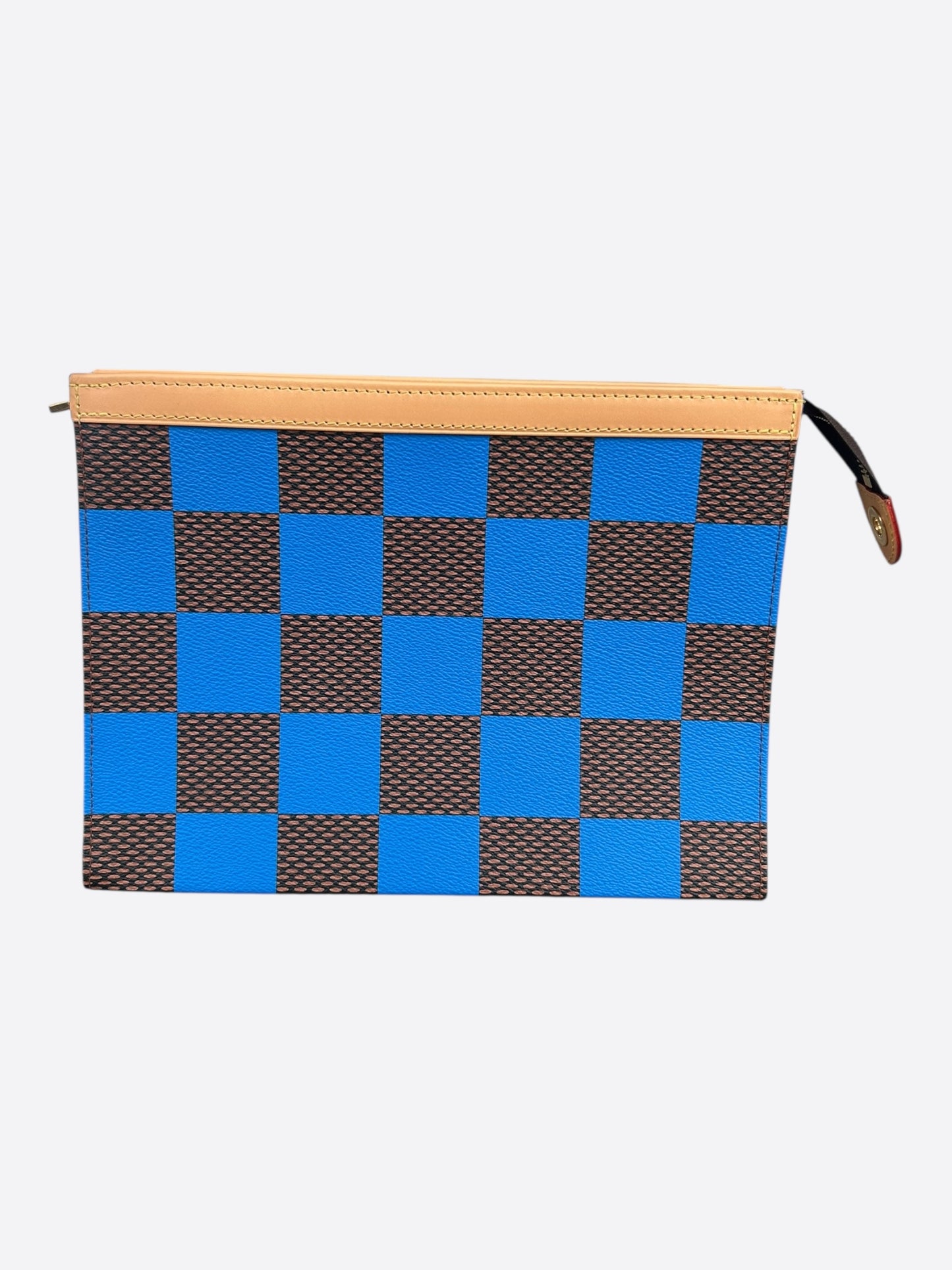 Louis Vuitton Brown & Blue Damier Pochette Voyage