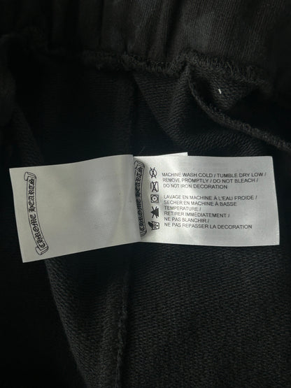 Chrome Hearts Black Cross Jacquard Horseshoe Logo Shorts