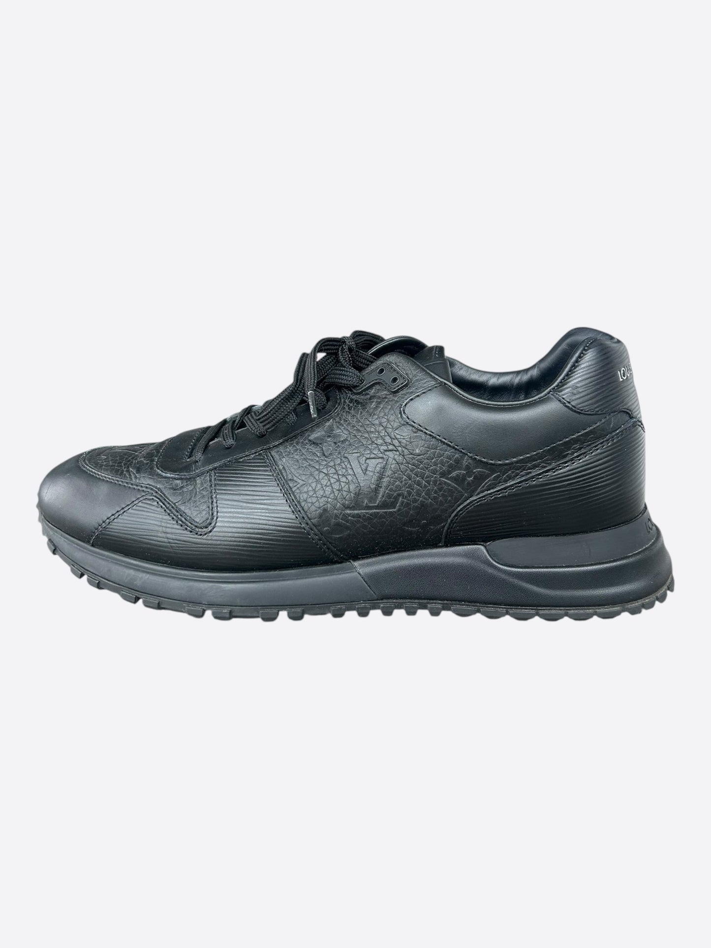 Louis Vuitton Black Monogram Taurillon Run Away Sneakers