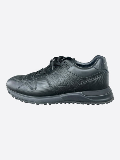 Louis Vuitton Black Monogram Taurillon Run Away Sneakers