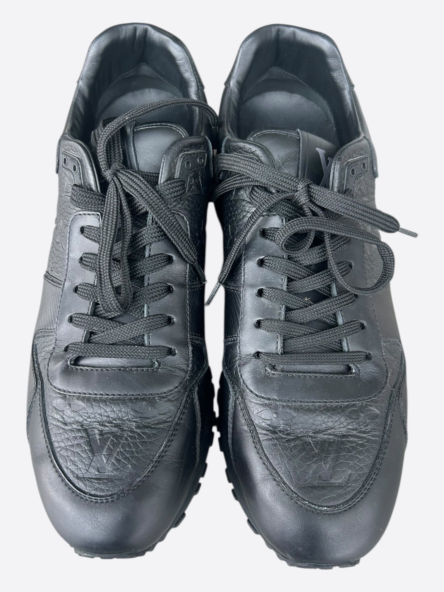 Louis Vuitton Black Monogram Taurillon Run Away Sneakers
