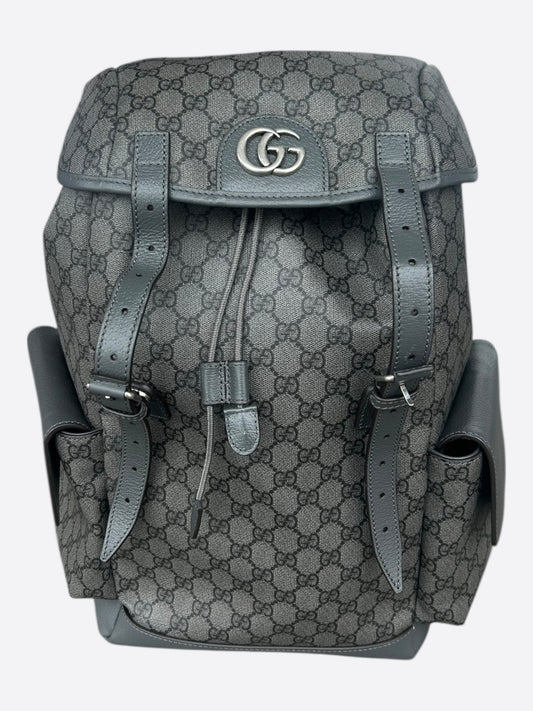 Gucci Grey GG Monogram Ophidia Backpack
