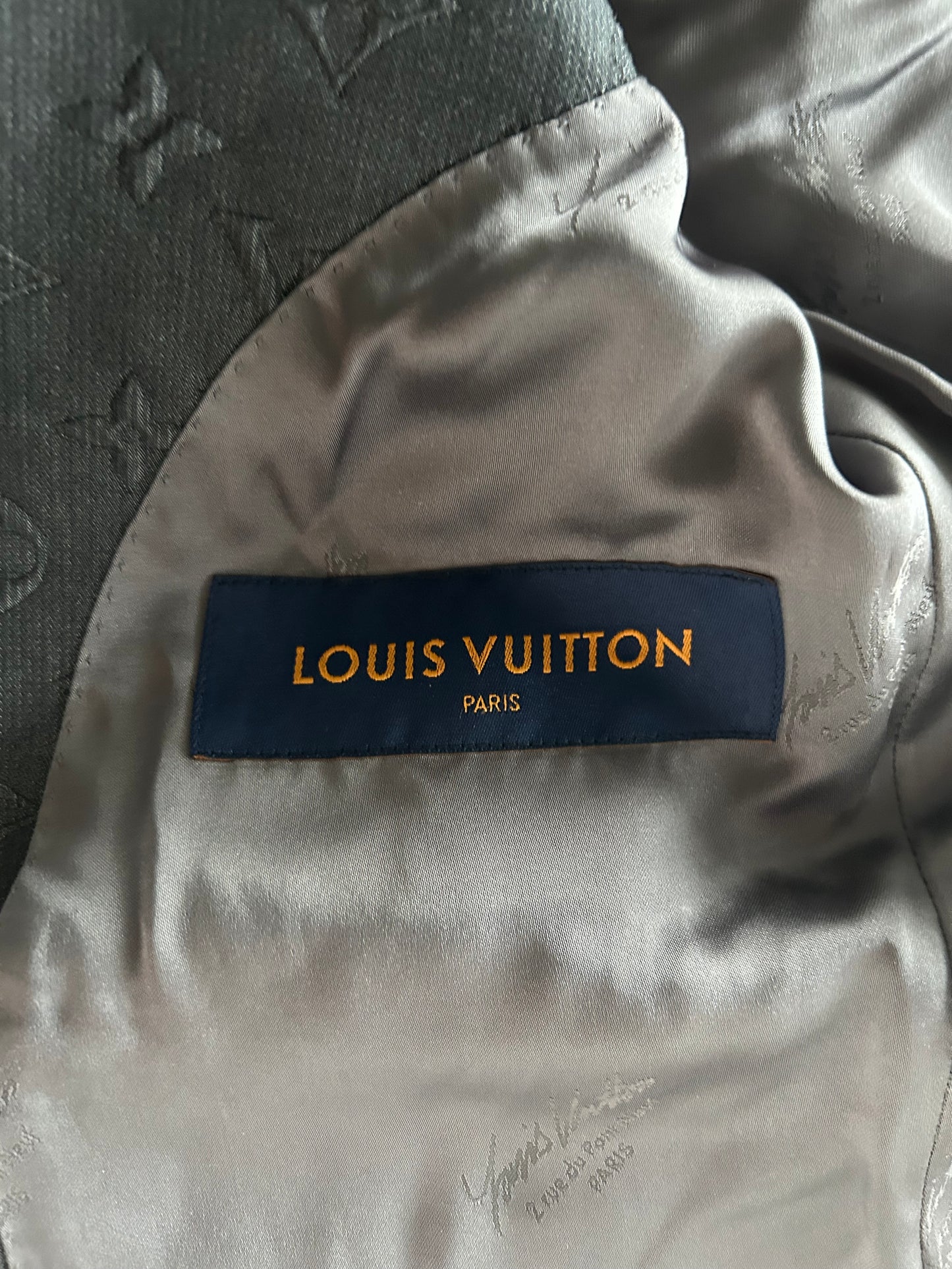 Louis Vuitton Black Monogram Blazer Jacket