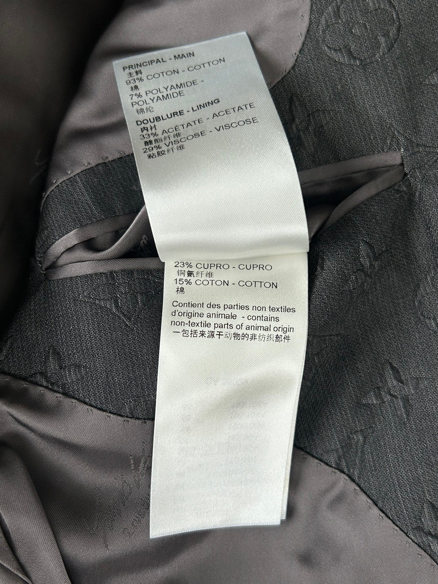Louis Vuitton Black Monogram Blazer Jacket