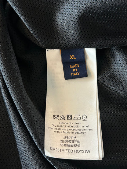 Louis Vuitton Black & Blue Monogram Fair Isle Track Jacket