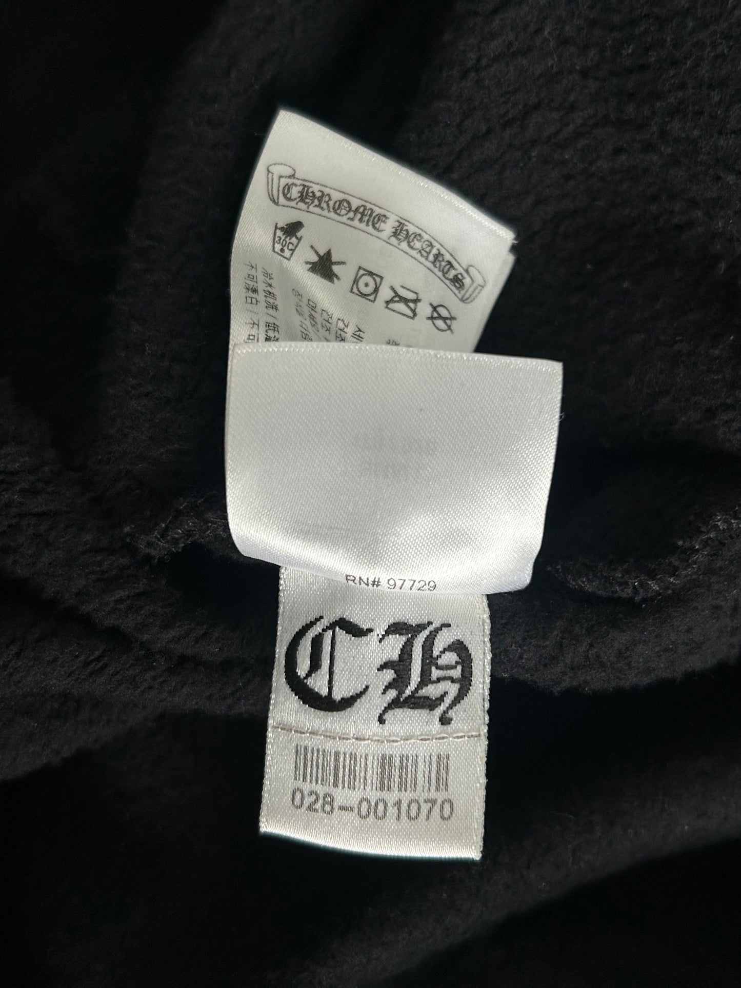 Chrome Hearts Black Sunset Gradient T-Bar Hoodie