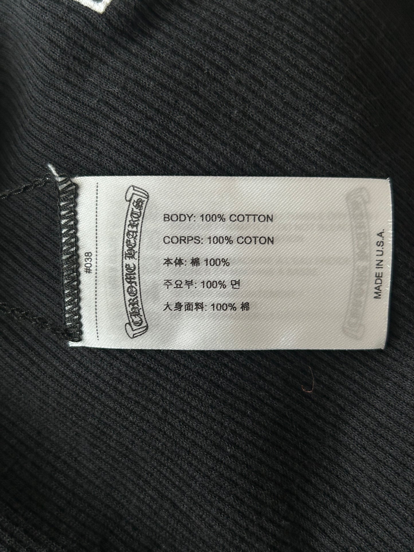 Chrome Hearts Black & White T-Bar Cross Logo Tank Top