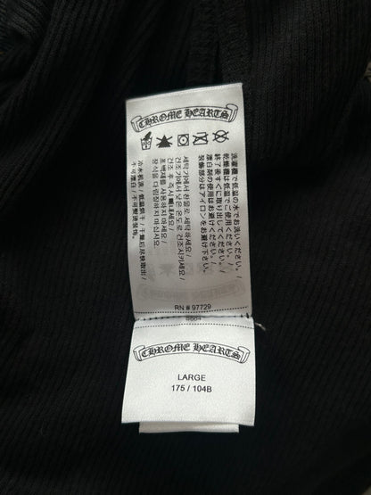 Chrome Hearts Black & White T-Bar Cross Logo Tank Top