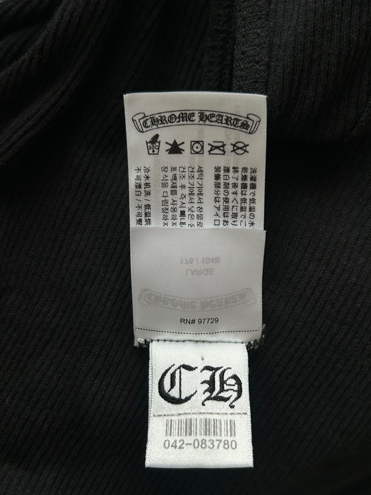 Chrome Hearts Black & White T-Bar Cross Logo Tank Top