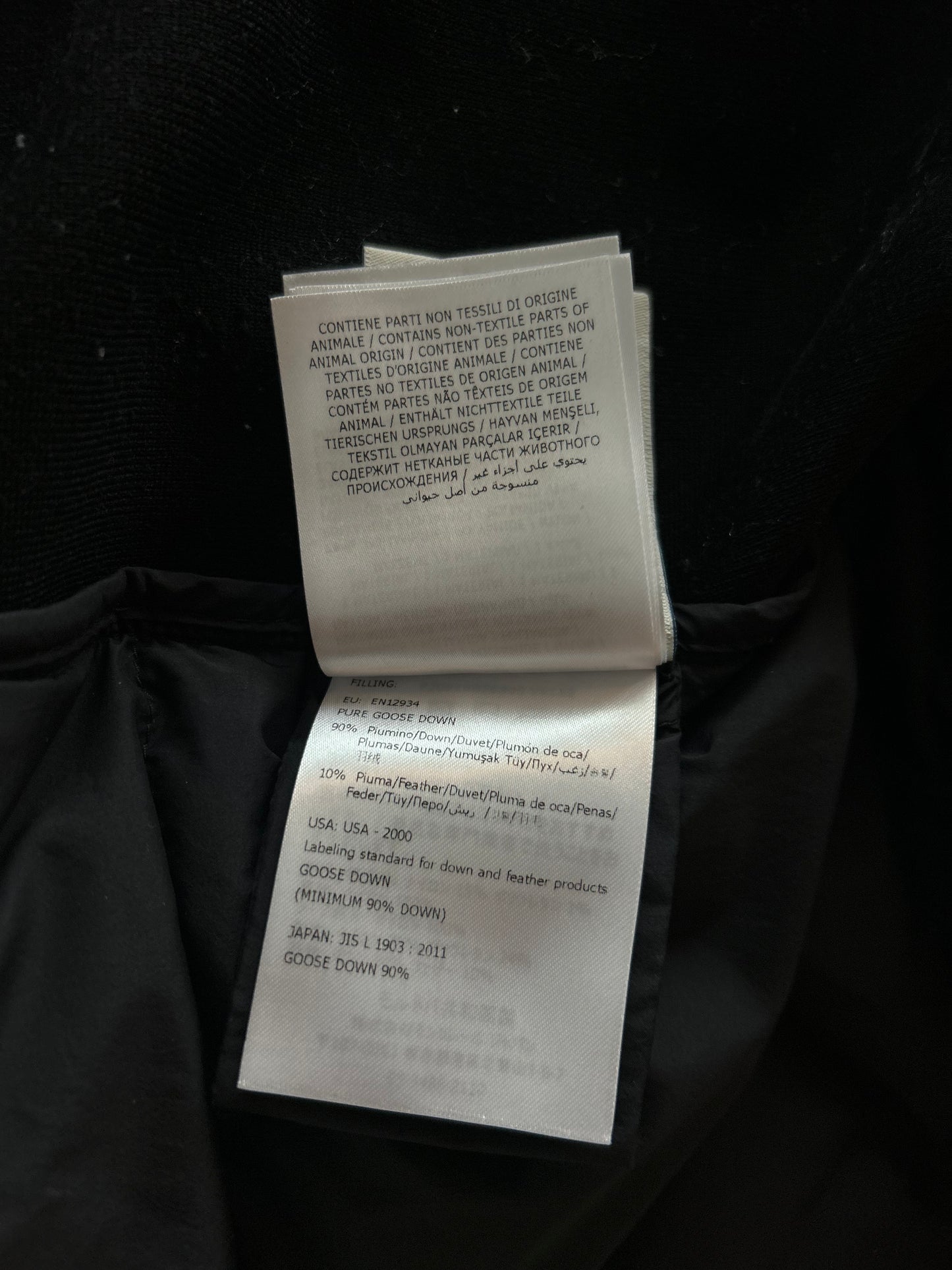 Moncler Black Maglione Hybrid Jacket