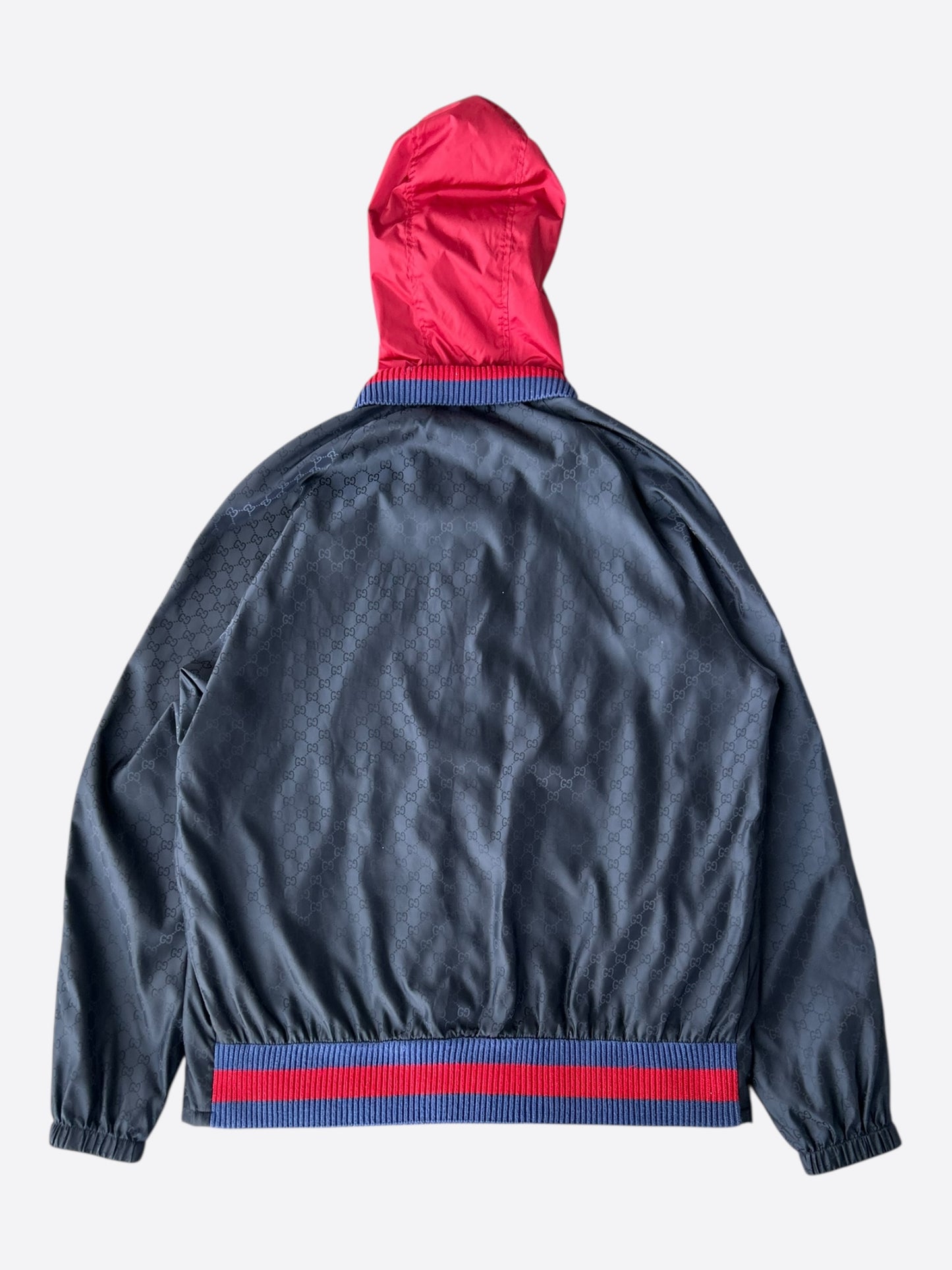 Gucci Navy GG Monogram Windbreaker