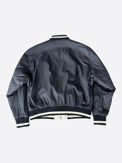 Gucci Black & Beige GG Monogram Reversible Jacket