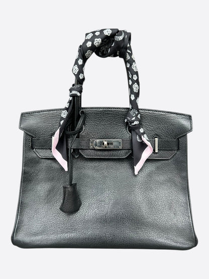 Hermes Black Togo & Palladium Hardware Birkin 30