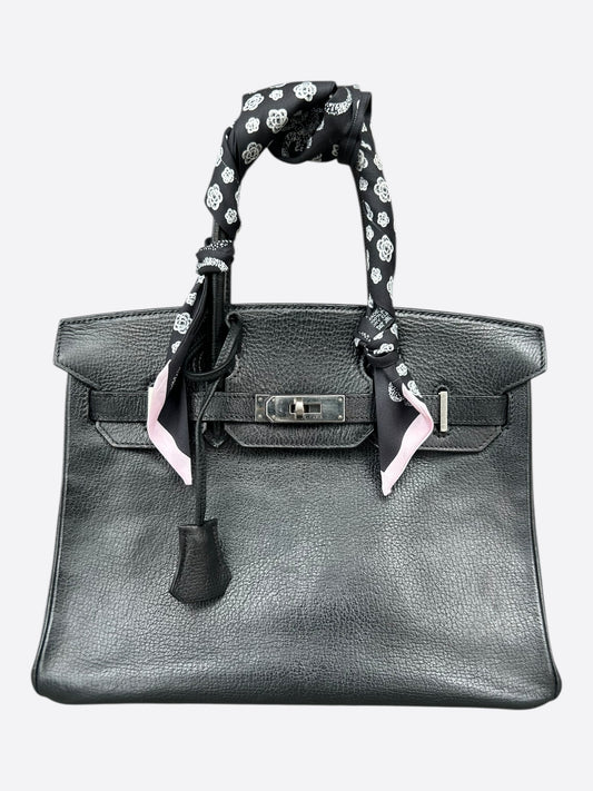 Hermes Black Togo & Palladium Hardware Birkin 30