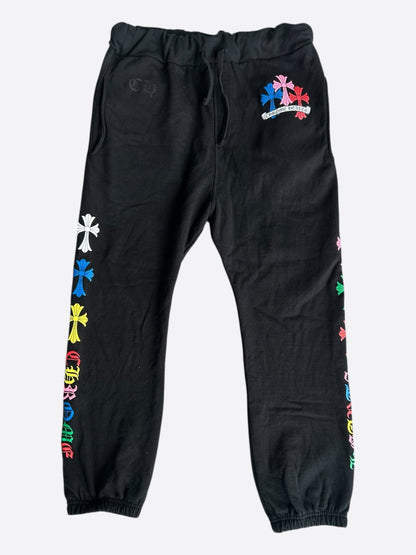 Chrome Hearts Black Multicolor Cross Logo Sweatpants