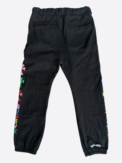 Chrome Hearts Black Multicolor Cross Logo Sweatpants