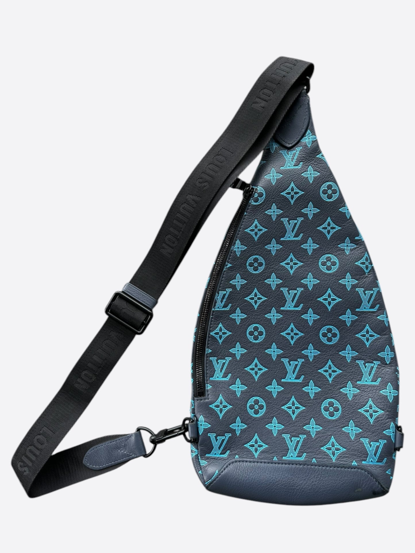 Louis Vuitton Blue Monogram Leather Duo Slingbag