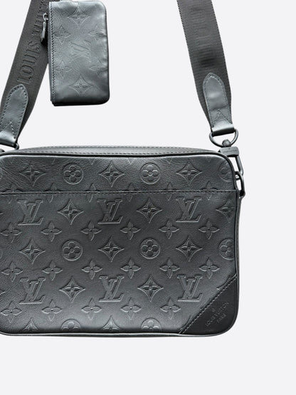 Louis Vuitton Black Shadow Monogram Duo Messenger